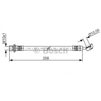 Flexible de frein BOSCH 1 987 481 467