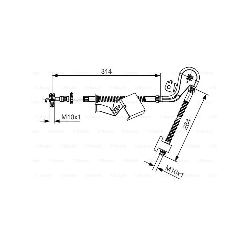 Flexible de frein BOSCH 1 987 481 468