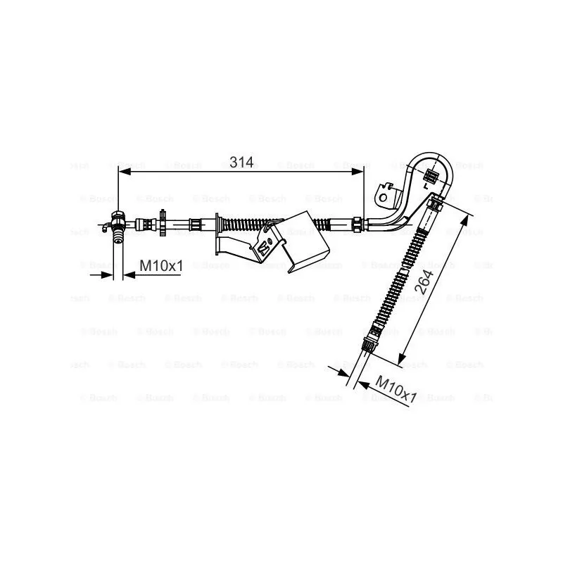 Flexible de frein BOSCH 1 987 481 470