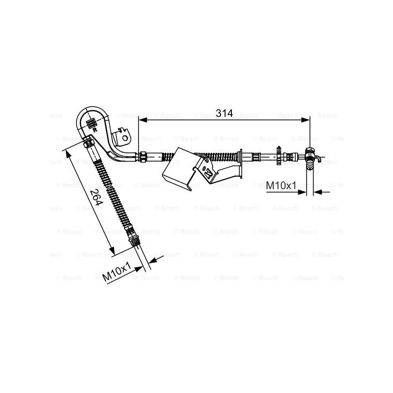 Flexible de frein BOSCH 1 987 481 471