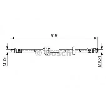 Flexible de frein BOSCH 1 987 481 482