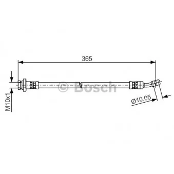 Flexible de frein BOSCH 1 987 481 499