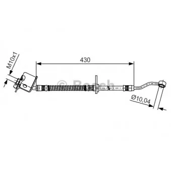 Flexible de frein BOSCH 1 987 481 503