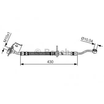 Flexible de frein BOSCH 1 987 481 504