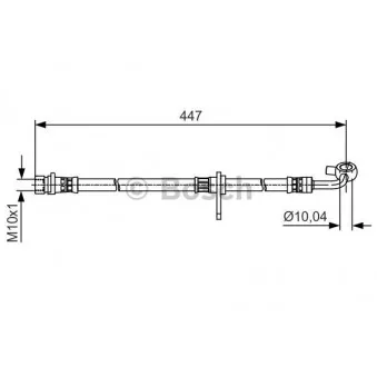 Flexible de frein BOSCH 1 987 481 514