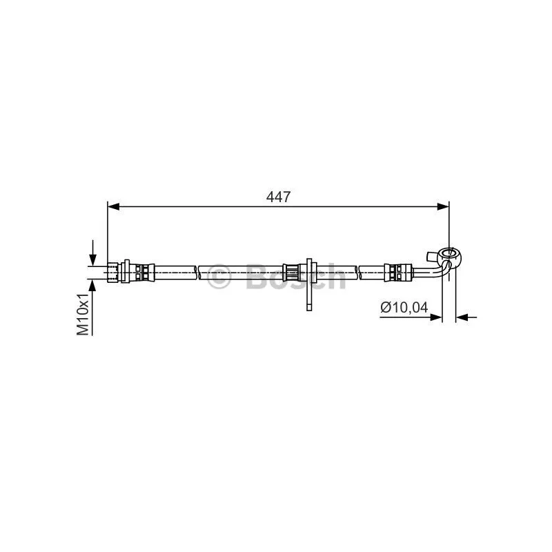 Flexible de frein BOSCH 1 987 481 514