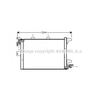 Condenseur, climatisation AVA QUALITY COOLING PE5168