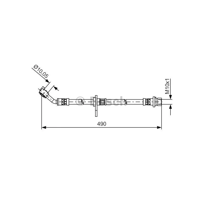 Flexible de frein BOSCH 1 987 481 521