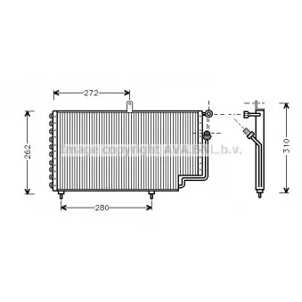 Condenseur, climatisation AVA QUALITY COOLING PE5169