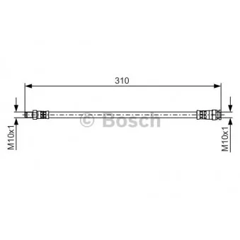 Flexible de frein BOSCH 1 987 481 530