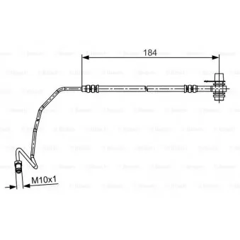 Flexible de frein BOSCH 1 987 481 534
