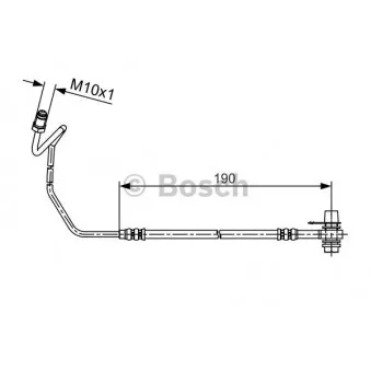 Flexible de frein BOSCH 1 987 481 535