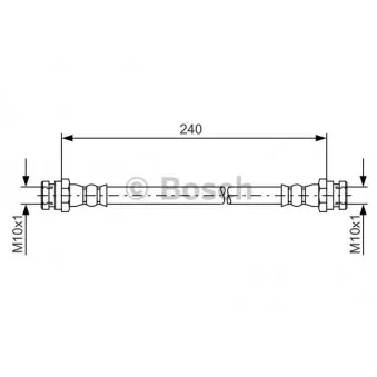 Flexible de frein BOSCH 1 987 481 553