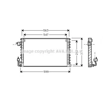 Condenseur, climatisation AVA QUALITY COOLING PE5180