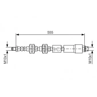 Flexible de frein BOSCH 1 987 481 569