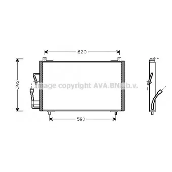 Condenseur, climatisation AVA QUALITY COOLING PE5182