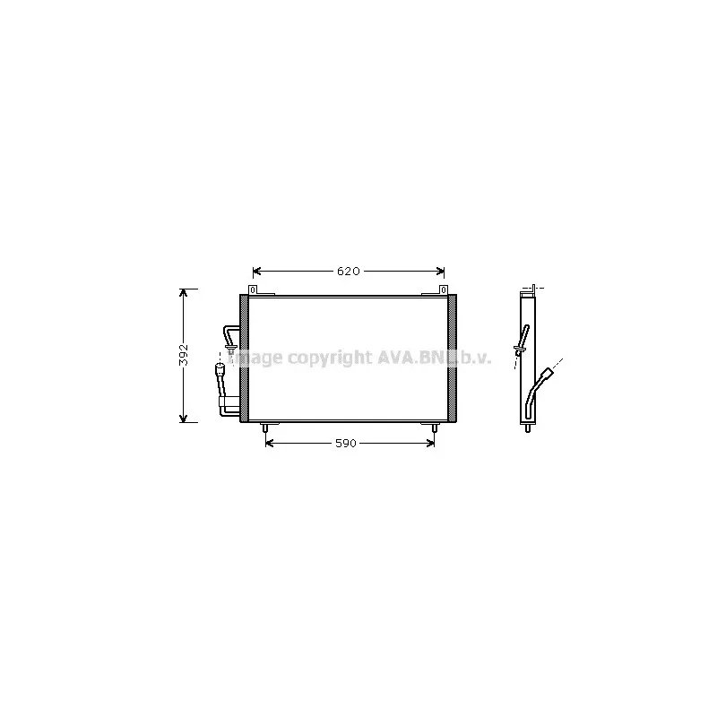 Condenseur, climatisation AVA QUALITY COOLING PE5182