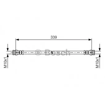 Flexible de frein BOSCH 1 987 481 578