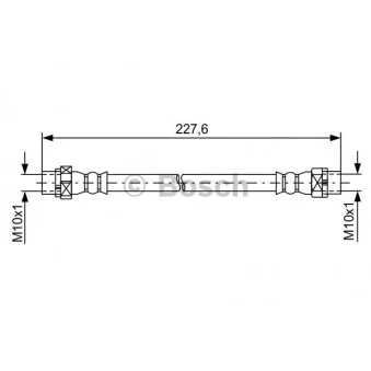 Flexible de frein BOSCH 1 987 481 582