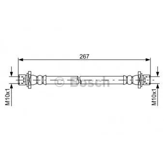 Flexible de frein BOSCH 1 987 481 584