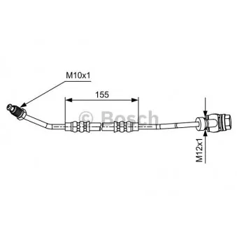 Flexible de frein BOSCH 1 987 481 588