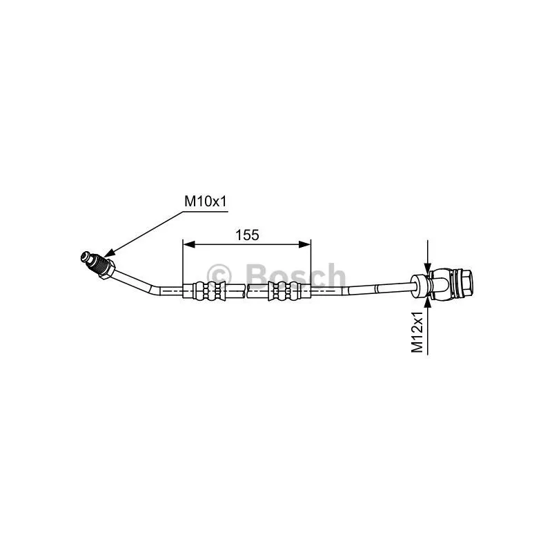 Flexible de frein BOSCH 1 987 481 588