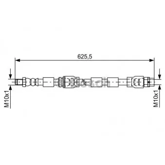 Flexible de frein BOSCH 1 987 481 589