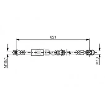 Flexible de frein BOSCH 1 987 481 592