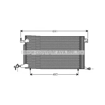 Condenseur, climatisation AVA QUALITY COOLING PE5186
