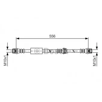 Flexible de frein BOSCH 1 987 481 593
