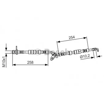 Flexible de frein BOSCH 1 987 481 595