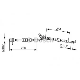 Flexible de frein BOSCH 1 987 481 597