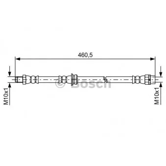 Flexible de frein BOSCH 1 987 481 598