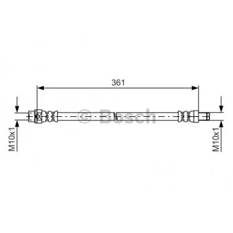 Flexible de frein BOSCH 1 987 481 600