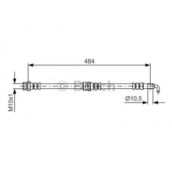 Flexible de frein BOSCH 1 987 481 602