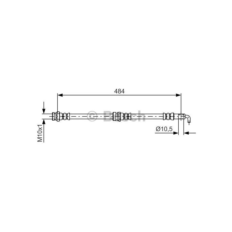 Flexible de frein BOSCH 1 987 481 602