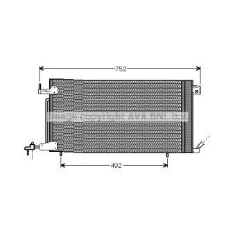 Condenseur, climatisation AVA QUALITY COOLING PE5187