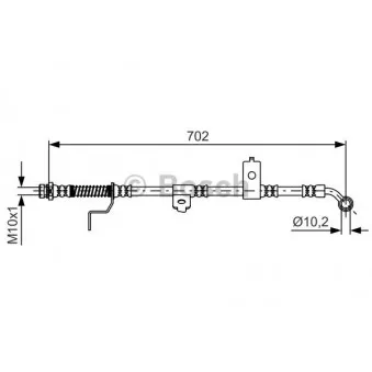Flexible de frein BOSCH 1 987 481 604