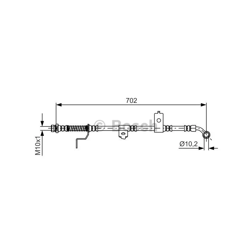 Flexible de frein BOSCH 1 987 481 604