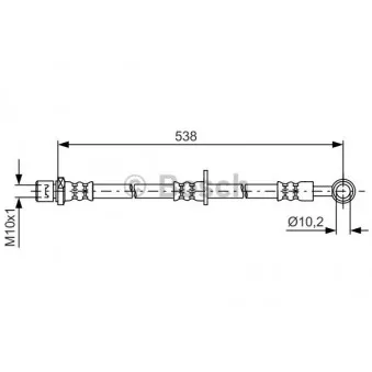 Flexible de frein BOSCH 1 987 481 605