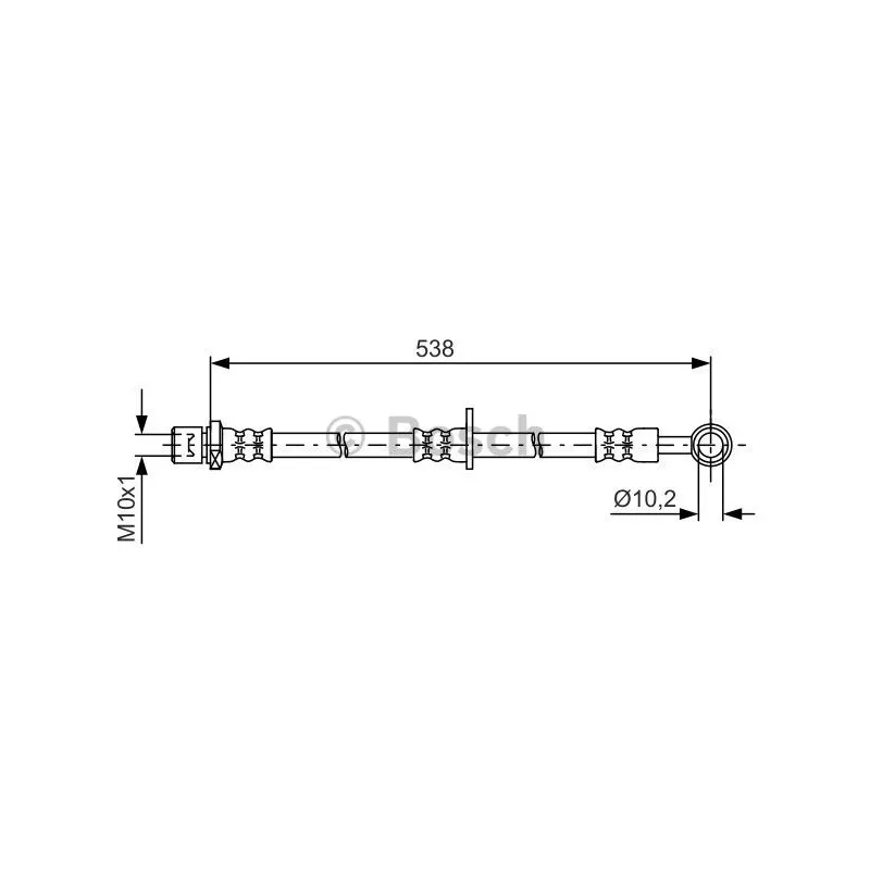 Flexible de frein BOSCH 1 987 481 606