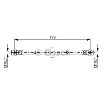 Flexible de frein BOSCH 1 987 481 607