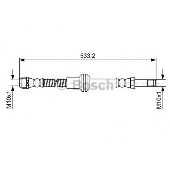Flexible de frein BOSCH 1 987 481 609