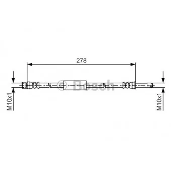 Flexible de frein BOSCH 1 987 481 617