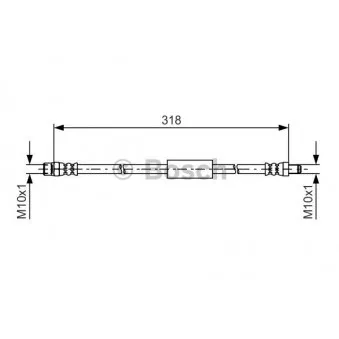 Flexible de frein BOSCH 1 987 481 618