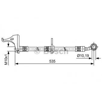 Flexible de frein BOSCH 1 987 481 619