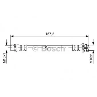 Flexible de frein BOSCH 1 987 481 624