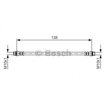 Flexible de frein BOSCH 1 987 481 625