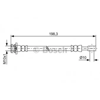 Flexible de frein BOSCH 1 987 481 630