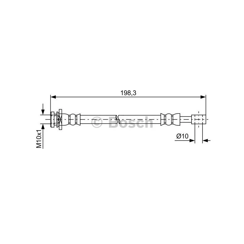 Flexible de frein BOSCH 1 987 481 630
